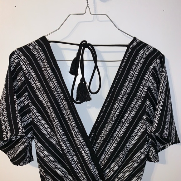 Black and White Jumpsuit - Picture 3 of 4